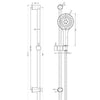 Dolce 3 Function Rail Shower - Matte Black - Bayside Bathroom