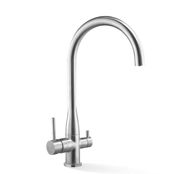 Elle Filter Stainless Steel Sink Mixer - Brushed Nickel