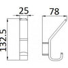 Splize Robe Hook - Bayside Bathroom
