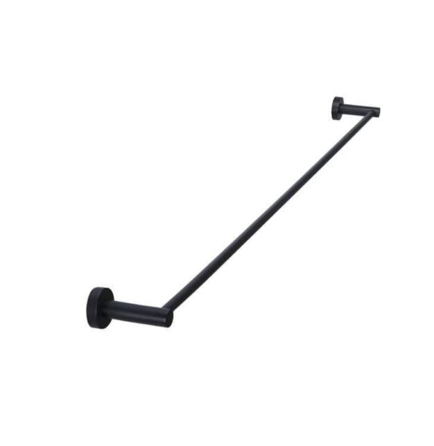 Meir Round Single Towel Rail 900mm  - Matte Black