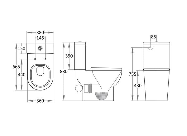 Eden Skew Toilet Suite