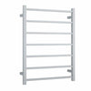 600mm Square Brushed Stainless Steel Heated Towel Rail - Bayside Bathroom