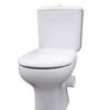 Liwa White Close-Coupled Toilet Suite, Skew Trap