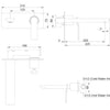 Synergii Wall Mount Basin Mixer - Chrome