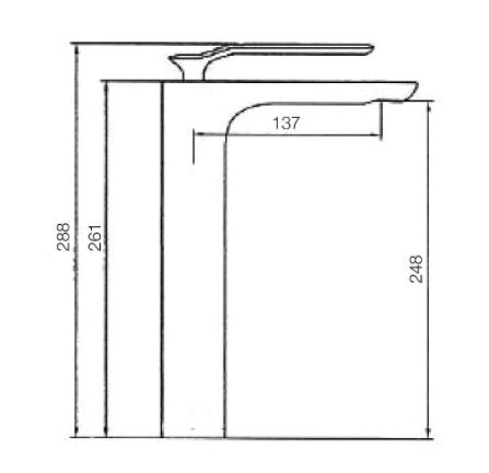 Synergii Extended Height Basin Mixer - Chrome