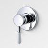 Elizabeth Bath/Shower mixer- Chrome Body/ White Ceramic Handle
