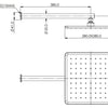 Swept Overhead Wall Shower - Matte Black