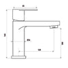 The Gabe Leva Chrome Short Basin Mixer