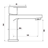 The Gabe Leva Gunmetal Short Basin Mixer