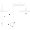 Elle Stainless Steel Gooseneck Shower