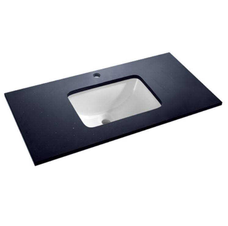Silver Black Undermount Basin Stone Top