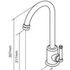 Federation Brass Gold Medium High Sink Mixer