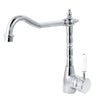 Clasique Kitchen mixer- Chrome Body/ White Ceramic Handle - Bayside Bathroom