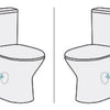 Chica Skew Close-Coupled Toilet Suite