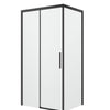 Black Urban Sliding shower screen