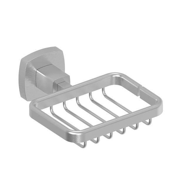 Legra Brushed Nickel Soap Basket