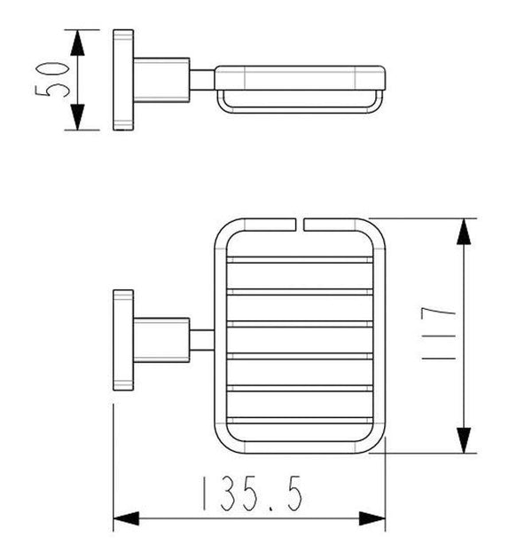 Legra Matte Black Soap Basket - Bayside Bathroom