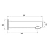 Elle Stainless Steel Bath spout