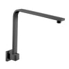 Square Gooseneck Shower Arm- Matte Black
