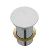 Matte White Cast Stone Pop-Up Waste - Bayside Bathroom
