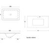 Boston Light Grey 600mm Wall Hung Vanity