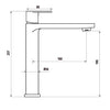 The Gabe Leva Chrome Tall Basin Mixer
