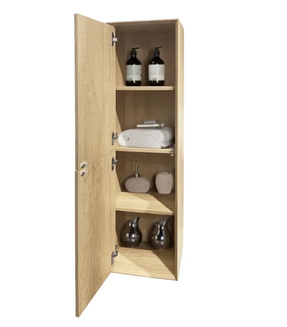 Noah Natural Oak Wall-Hung Tallboy