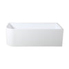 Tanya White Gloss Corner Bath 1500-1700