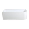 Tanya White Gloss Corner Bath 1500-1700