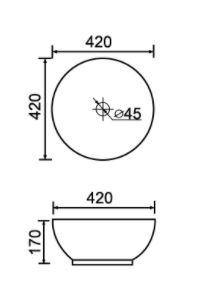 Chester 420 Round Basin - Bayside Bathroom