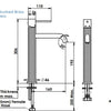Textura Tall Basin mixer - Gunmetal
