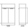 Tiny 500 vanity