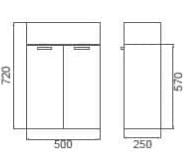 Tiny 500 vanity