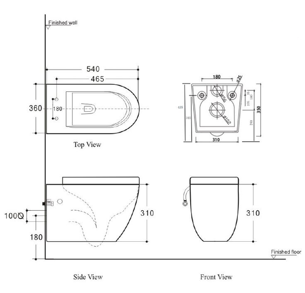 Micra Inwall Wall Hung Pan