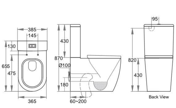 Harper Comfort Height Toilet Suite