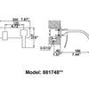 Toledo Wall Basin Mixer