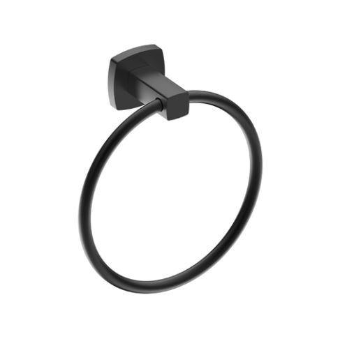Legra Matte Black Towel Ring - Bayside Bathroom