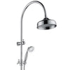 Lillian Twin Rail Shower - Chrome