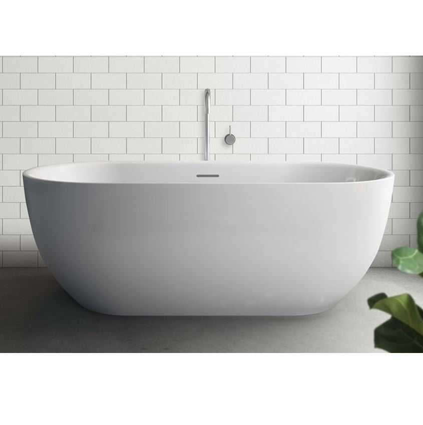 Valentina Matte White Freestanding Bath 1500-1700mm