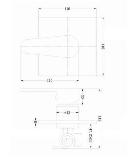 Victor Wall Mixer- Chrome