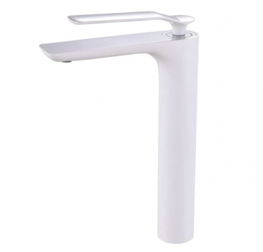 Synergii Extended Height Basin Mixer - Chrome & White
