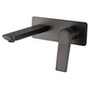 Rushy Wall Mixer With Spout - Gunmetal - Bayside Bathroom