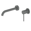 Textura Wall Basin Mixer - Gunmetal