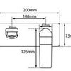 Rushy Wall Mixer With Spout - Brushed Nickel - Bayside Bathroom