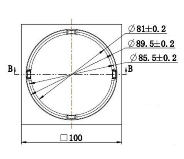 Bermuda Mega 100mm round floor waste