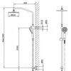 York Twin shower set
