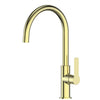 Astro II Gooseneck Sink Mixer - Brushed Brass