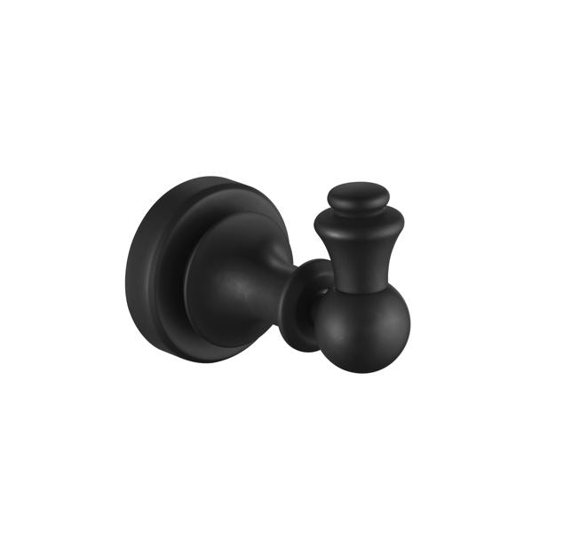 Abby Matte Black Robe Hook
