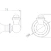 Abby Brushed Brass Robe Hook