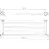 Abby Brushed Brass Towel Shelf